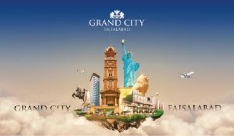 Grand City commercial plots in easy installments in Faisalabad