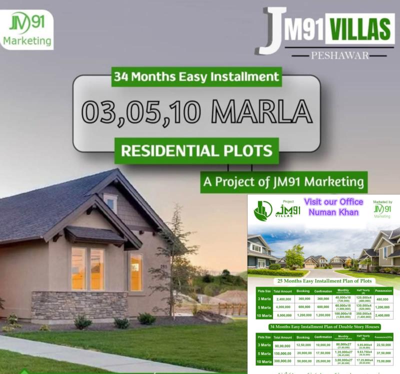 10 Marla Residential Plot for Sale with double storey houses