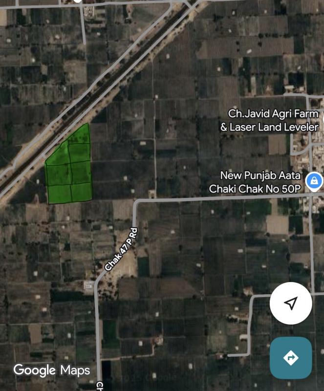 5 Acr 6 Kanal Chak 50/p Pull Suny in Rahim Yar Khan