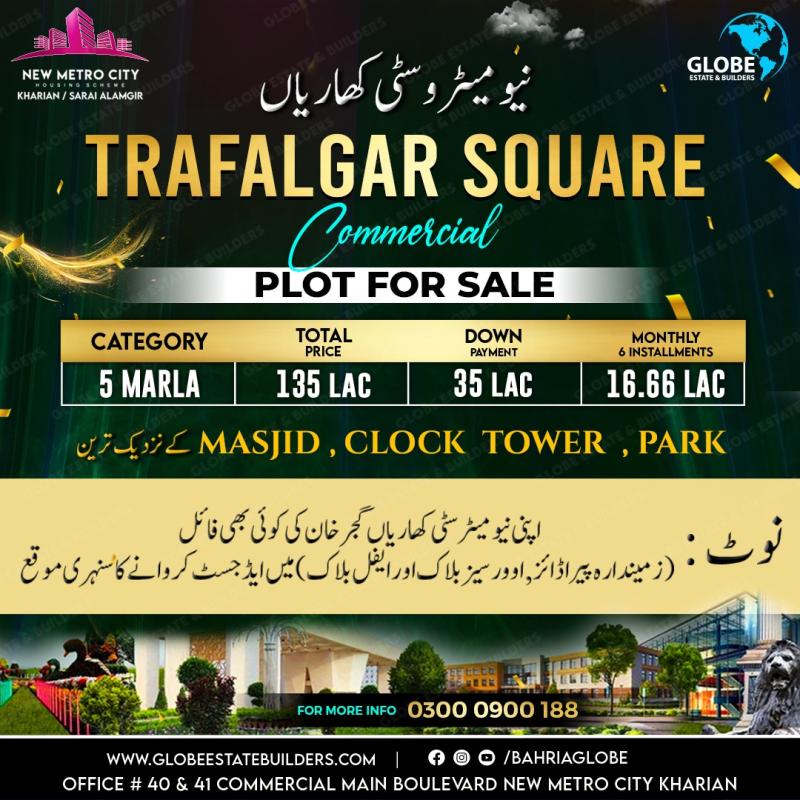 5 Marla Commercial Plot for sale in Sarai Alamgir, GT Road