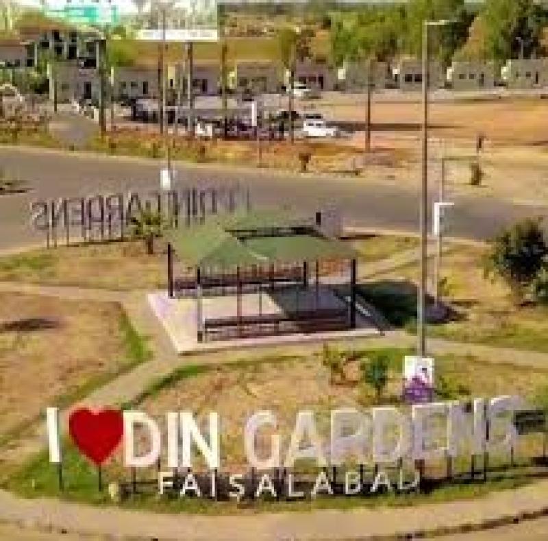 Prime Location Plot for sale in Din Gardens Faisalabad