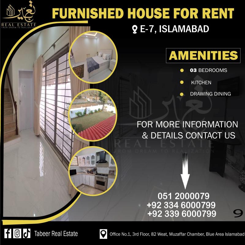 Furnished House For Rent, Islamabad