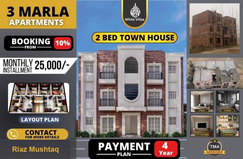 2 Bed Town house at White villas Multan Road Lahore